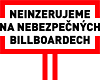 Neinzerujeme na nebezpečných billboardech